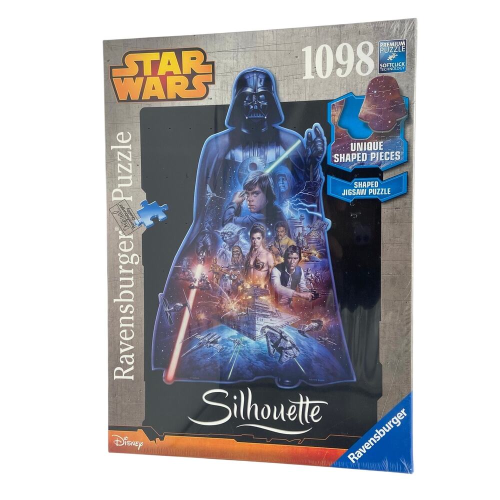 Ravensburger Star Wars Darth Vader Jigsaw Puzzle 1098 Pc Silhouette Disney 2015